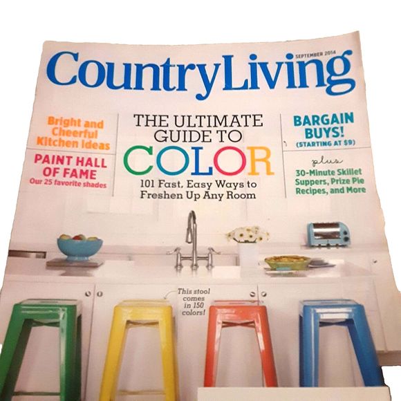Country Living magazine September 2014 ultimate guide to color - Picture 1 of 1
